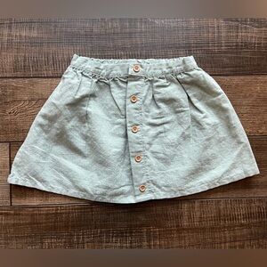 Edgehill Collection Skirt Sage Green Polka Dot Button Front 3T toddler girl